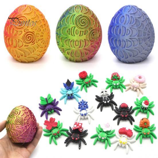 Gifts for Collectors of Oddities 3D Printed Spider Egg/Spider Statue, Realistic Fantasy Creature Model Desktop Ornaments Ornament, Lightweight Unique