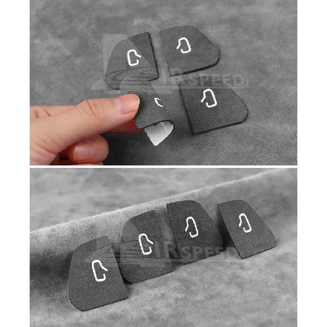 For Tesla Model Y 2025 2026 Italian Premium Suede Juniper Model 3 Highland 2024 2025 2026 Door Switch Patch Trim Sticker