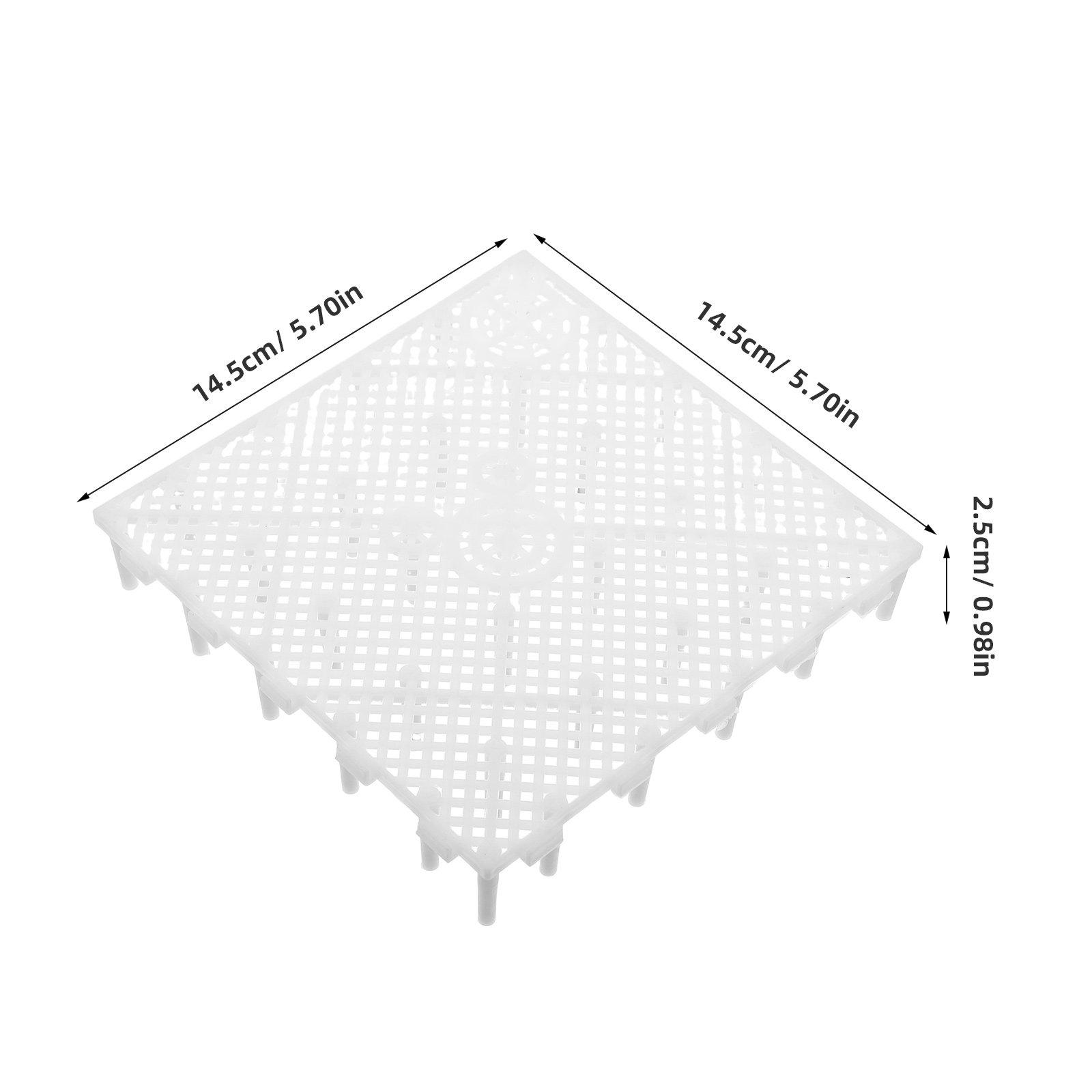 

Fish Tank Filter for Aquarium Undergravel Plate Floor Isolation Grid Bottom Mat белый