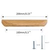 Wooden Pulls Wardrobe Door Handle Beech Wood Black Walnut Drawer Knob Cabinet Bedside Table Pull