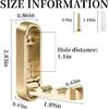 Foldable Hooks, 4-Pack Gold Folding Coat Hooks Heavy-Duty Zinc Alloy Folding Wall Hooks Folding Hooks Wall-Mounted for Hanging Coat Towels Clothes