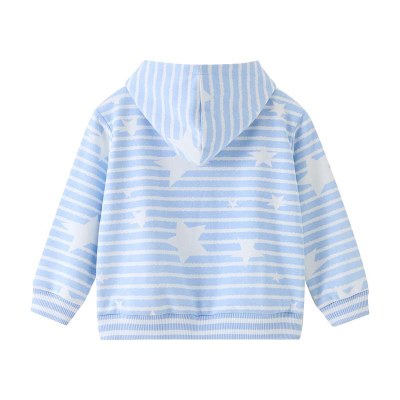 ASK JUNIOR Gestreifte Colorblock Kapuzenjacke mit Reißverschluss für Mädchen