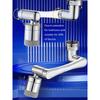 Stainless Steel Universal 1440°Swivel Robotic Arm Swivel Extension Faucet Aerator Kitchen Sink Faucet Extender 2Water Flow Mode