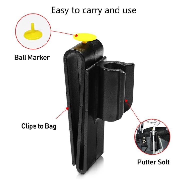 Golf Putter Clamp Club Holder Putting Golf Bag Clip On Putter Golf Putter Clip