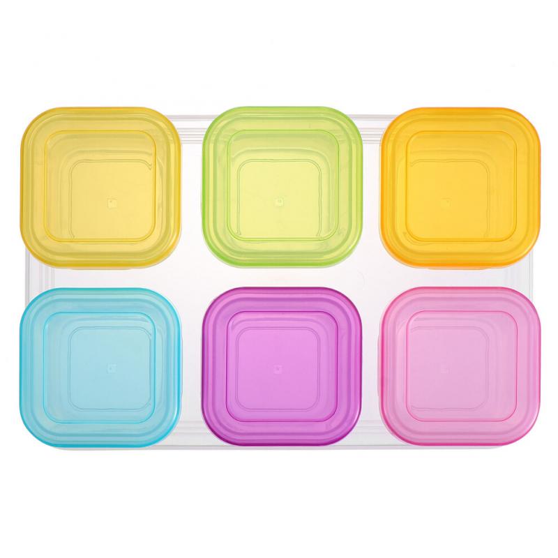 6pcs Small Food Containers Food Storage Jars For Travel