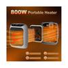 Portable Heater, 800W Ceramic Plug in Heater, Space Electric Fan Heater with Remote Control, 12H Timer, LED Display, 2 Heat Setting-Sa