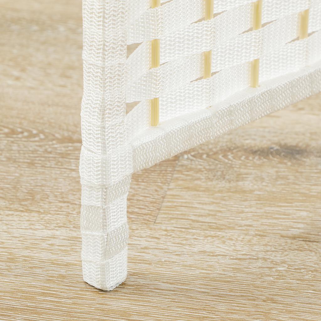 6-Panel Room Divider, Foldable Privacy Screen, Privacy Wall for Living Room, Bedroom, Home Office, White