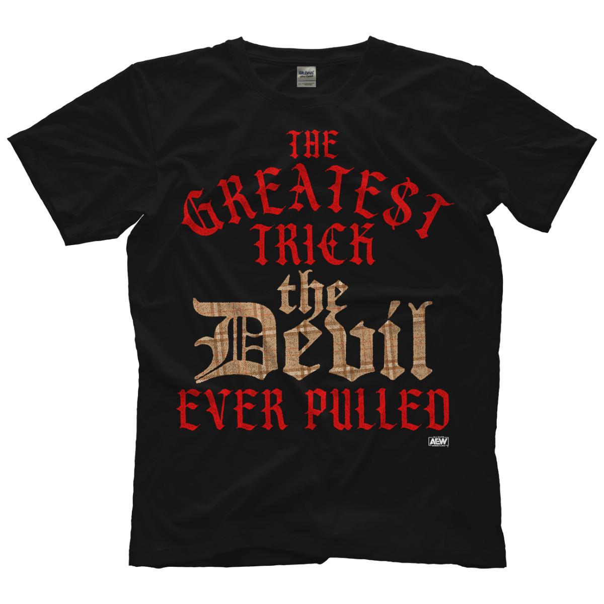 MJF - The Greatest Trick the Devil Ever Pulled AEW Official T-Shirt S разноцветный