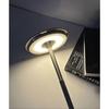 Wireless dimming LED battery table lamp touch table lamp living room bedside lamp three-color light silver
