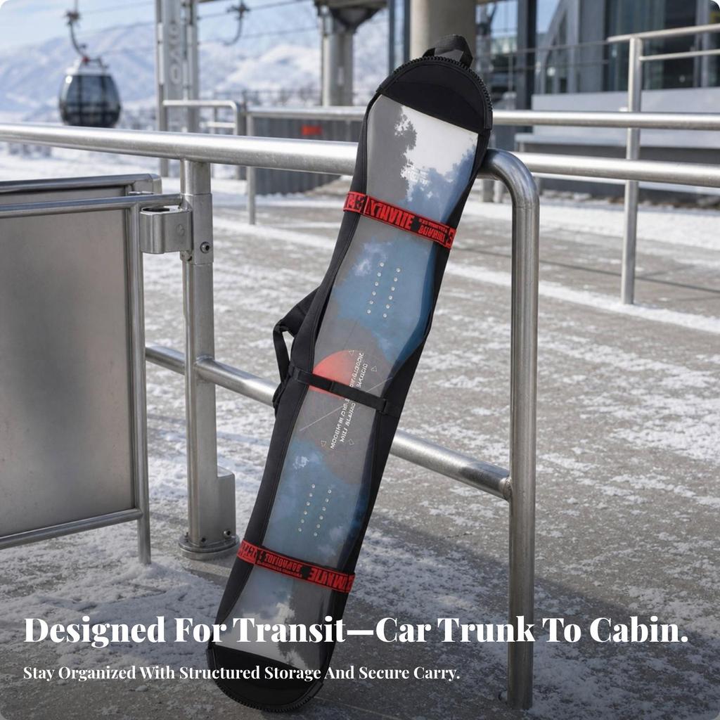 Padded Snowboard Bag Safeguarding Case Long-Lasting Luggage
