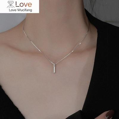 New Korean Inline Diamond Necklaces For Women Trendy Women Jewelry Complimentary 7cm Bracelet Resist Oxidation Gold Silver