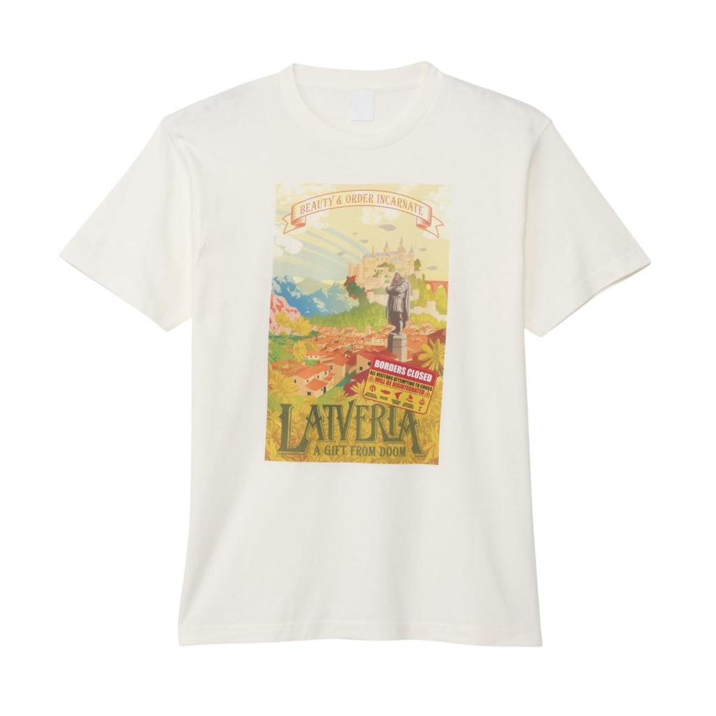 Small Planet Doctor Doom Size Ivory T-Shirt, Latveria, M,