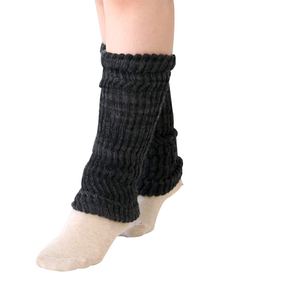 

fluffy leg iron black [Kinuya] Silk-lined warmers, cotton, size women s (39cm-45cm), цвет