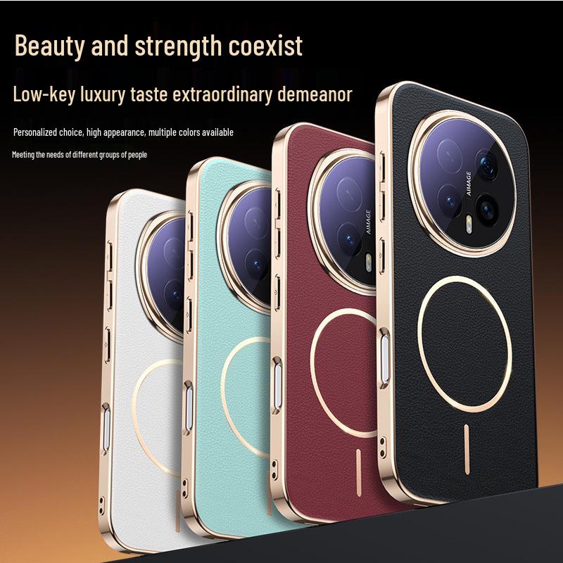 Kompatible Honor Magic8/Magic8 Pro Magnetische Adsorptions-Handyhülle mit Linsenfolie für Geschäftsleute