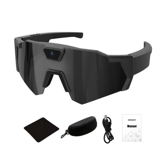 POV Glasses with Memory Card 4K Smart Baseball Sunglasses with Camera Photos Audios Videos Recording Lightweight Men Women Camera Wearable Eyewear