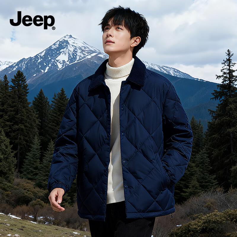 JEEP Men s Winter Thickened Turn-down Collar Cotton Jacket 2XL