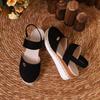 Women Closed Toe Wedge Sandals Women Summer Buckle Strap Gladiator Shoes Woman Espadrilles Platform Sandals Womens Shoes