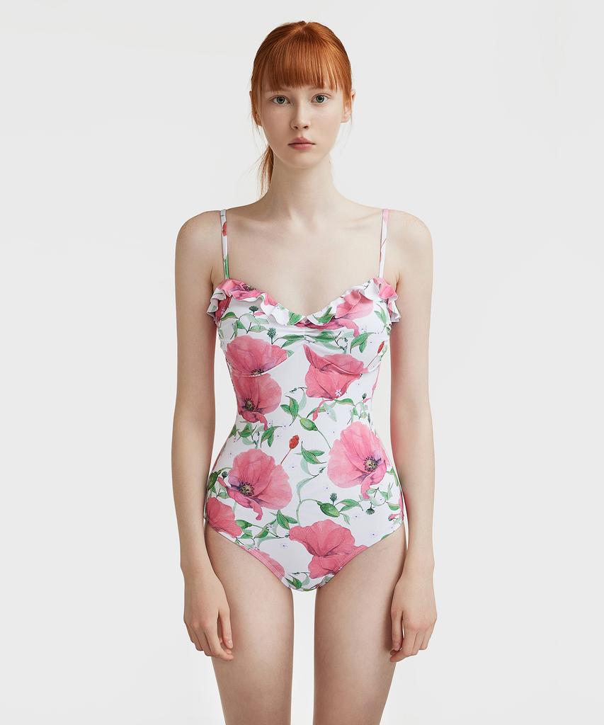 Ageunel Flora Monokini_Peach