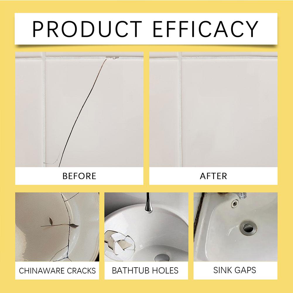 Multifunctional Tile Stone Crack Repair Kit Porcelain Tile Granite Marble Fix Tub Chips And Sink Cracks With Super Crack Repair
