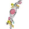 Swatch Křemenný strojek 30 metrů vodotěsný přívěsek náramek dámské hodinky Švýcarské hodinky 25mm růžový ciferník nerezové pouzdro YSZ101G