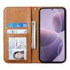 For Xiaomi Redmi Note 14 4G (163.25mm) Case Calf Texture PU Leather Phone Cover with Wallet