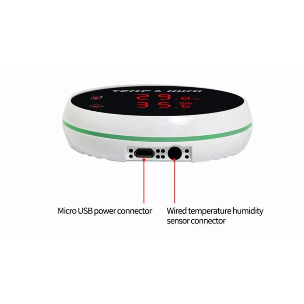 Tuya WIFI Hygrometer Thermometer Temperature Humidity Sensor With 3 Meter External Probe Smart Life Digital Monitor Remote Alarm