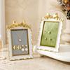 Jewelry Display Stand with Lined Panel, Ornate Resin Frame, Tabletop Holder for Vanity, Counter, and Dresser Display