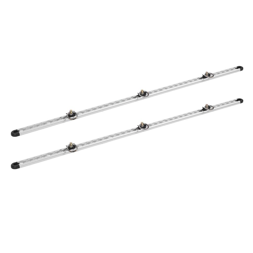 1 Pair Aluminum L Track Rail 100cm Cargo Securing Lashing Rail L Track Tie Down System Kit with Round Stud Fittings