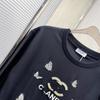 2026 Koreanisches Lässiges Luxus-T-Shirt mit Stickerei, kurzärmelig