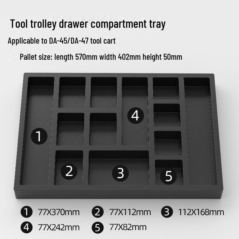 Green Forest Tool Cart Accessories: Magnetic Wrench & Cup Holder with Slot Parts Box