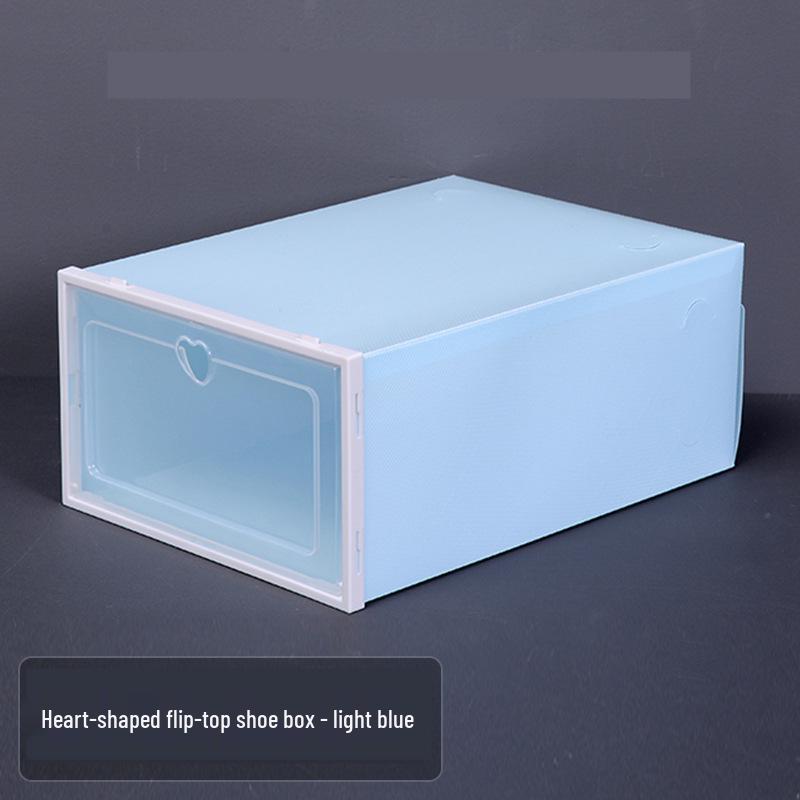 Multi-Color Flip-Top Shoe Storage Box - Dustproof & Moisture-Proof, Stackable PP Plastic Shoe Rack