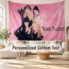 Custom Name Wall Hanging Tapestry,aespa Decorative Backdrop Tapestry For Dorm Home