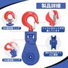 Fu-de-mo Pulley 2t Snatch Block Hook Type Pulley Block Rotating Type Trailer Pulley Suitable for Trailer Truck Loading Equipment Towing Equipment Road