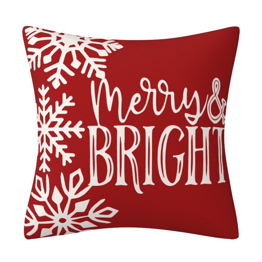 

Рождественская наволочка «Снеговик» Большой красный снеговик Принт Набор подушек Декоративный диванный набор Предметы домашнего обихода 45 * 45Cm (without pillow core)