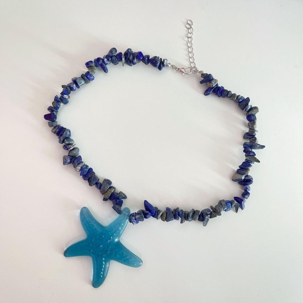 Y2K Accessories Starfish Clavicle Chain Pendant Beach Choker Fashion Starfish Necklace  Girls Gift