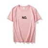 NO Minimalist Text Graphic Tee for Unisex Breathable 100 Cotton Perfect for Summer Streetwear Trendy Simple StateUnisext Style
