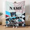 Customiz Name Personality Gundam Blanket Soft &Warm Sofa Office Bed Travel Lunch Break Blanket, Gift Suitable All Seasons