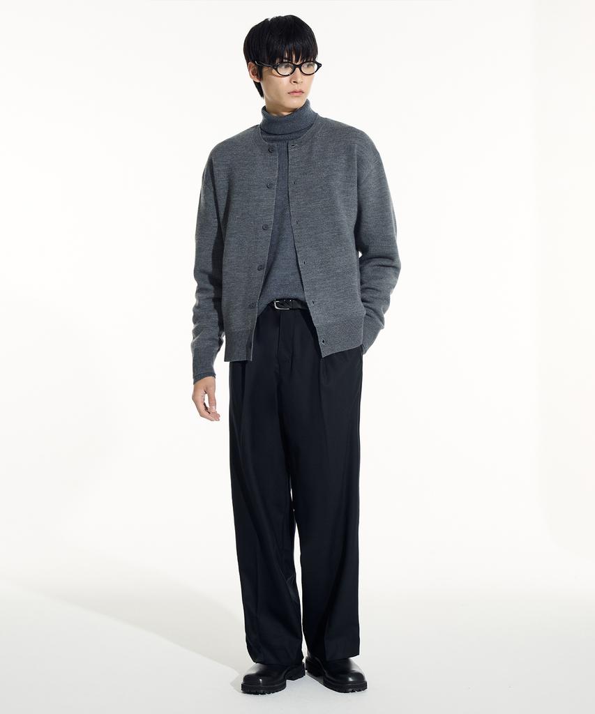 SIECLE Loose Wool Trousers (Black)