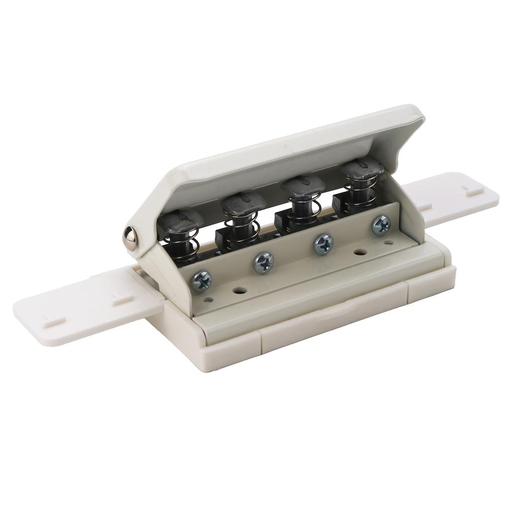 KW triO Handheld DIY Mushroom 4 Holes Punch Puncher Paper Cutter with Ruler 3 Sheets Punch Capacity for Office Home