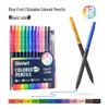 Blue Fruit 12-Color Oil-Based Mechanical Colored Pencils for Students and Professionals