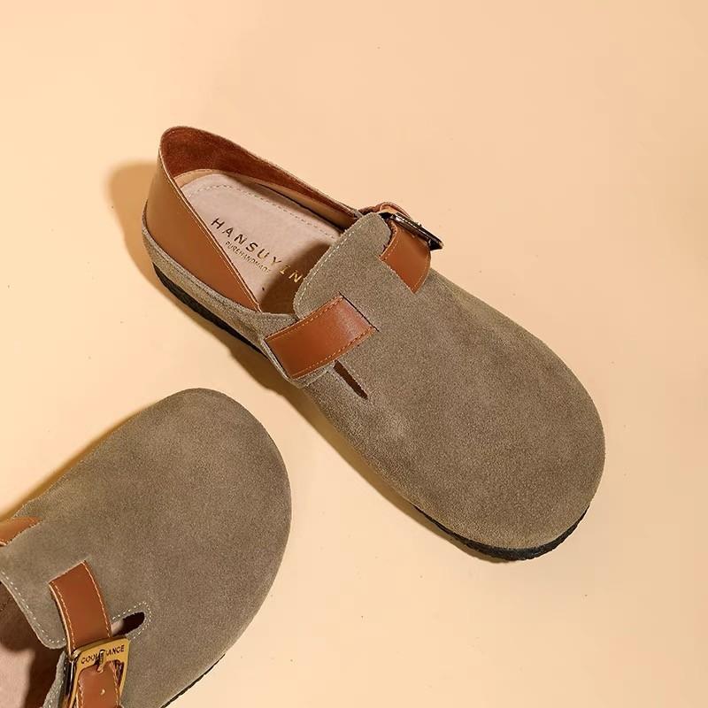 Fashion Shoes Woman Flats Soft Casual Female Sneakers Loafers with Fur Round Toe Clogs Platform Comfortable Slip-on New Retro Shoes