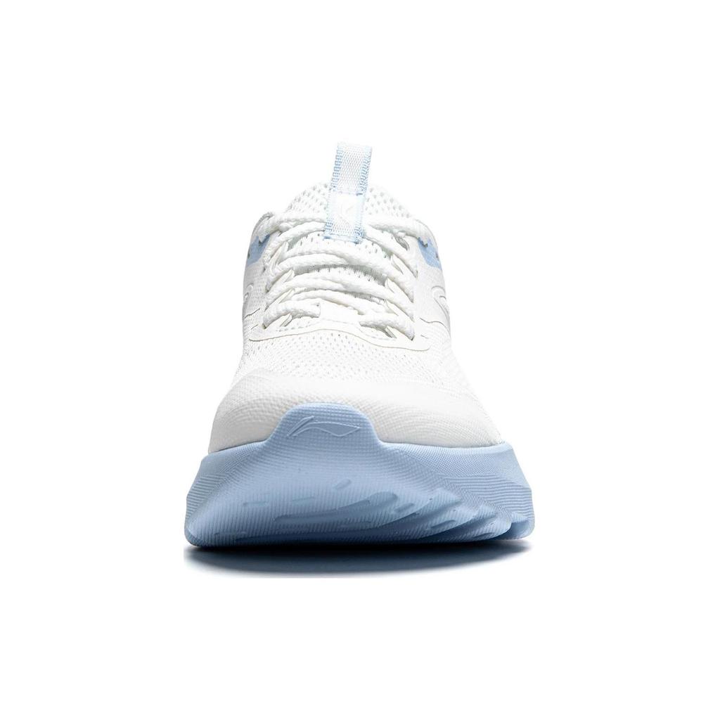Li Ning Cushioning, Wear Resistant Low Top Casual Shoes Women's White Blue AGLU260-2