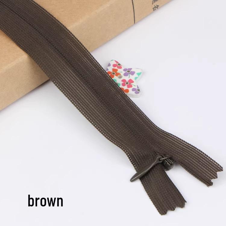 Sanli Unsichtbarer 25cm Kleid- & Kissen-Reißverschluss mit geschlossenem Ende