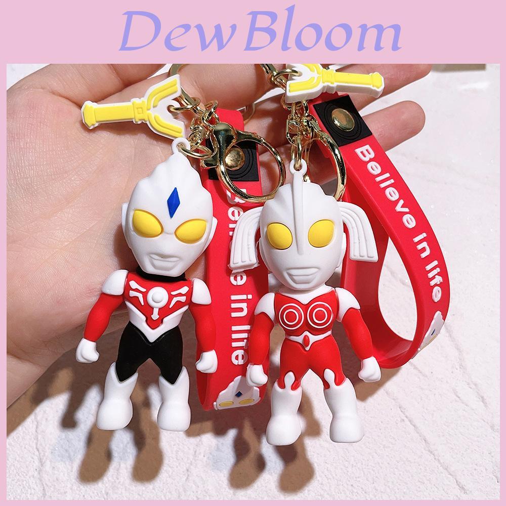 Schattige Ultraman Sleutelhanger Siliconen Accessoires Voor Rugzak En Kerstboom