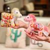 Dragon & Phoenix Dance Pendant: Mini Pony Plush Keychain New Year Mascot