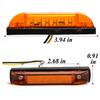 2PCS 6 Led Marker Clearance Light Strip Bar Car Interior Exterior Decoration Light Truck Side Marker Light Turn Signal Indicator Bulbs 7