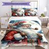 Christmas Bedding Set Breathable Duvet Cover with Pillowcases Decorative Bed Linen for Bedroom Home Decoration Birthday Gift