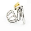 Stainless Steel Male Chastity Device Adult Cock Cage with Arc-shaped Cock Ring  Sex Toy Bondage Men Chastity Belt A224