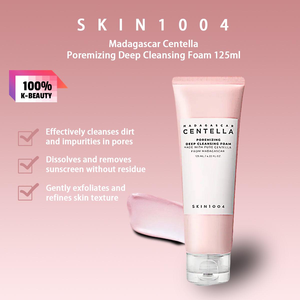 

SKIN1004 Мадагаскарская Центелла, Пенка для глубокого очищения пор, 4,22 жидк. унц., 125 мл, 4.22 fl.oz, 125ml,
