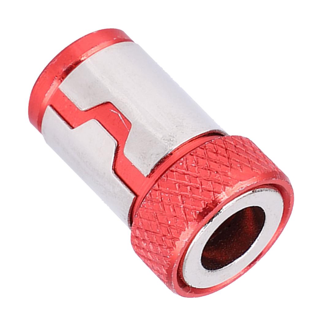 5Pcs Schraubendreher Magnetischen Ring Anti Slip Aluminium Legierung Zubehör(rot)